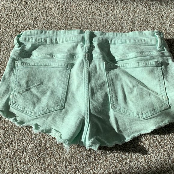TALULA Denim Shorts - Teal Mint - Picture 3 of 7